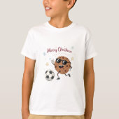 Christmas Chocolate Cookie and Soccer Ball Tシャツ (正面)