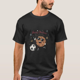 Christmas Chocolate Cookie and Soccer Ball Tシャツ