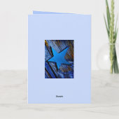 CHRISTMAS CHRISTIAN BIBLE TEXT BLESSINGS STAR CARD シーズンカード (裏面)