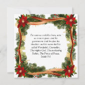 Christmas Christian Personalized Holiday Card (正面)