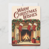 Christmas Christian Personalized Vintage Card シーズンカード (正面)