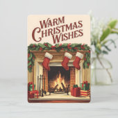 Christmas Christian Personalized Vintage Card シーズンカード (スタンド正面)