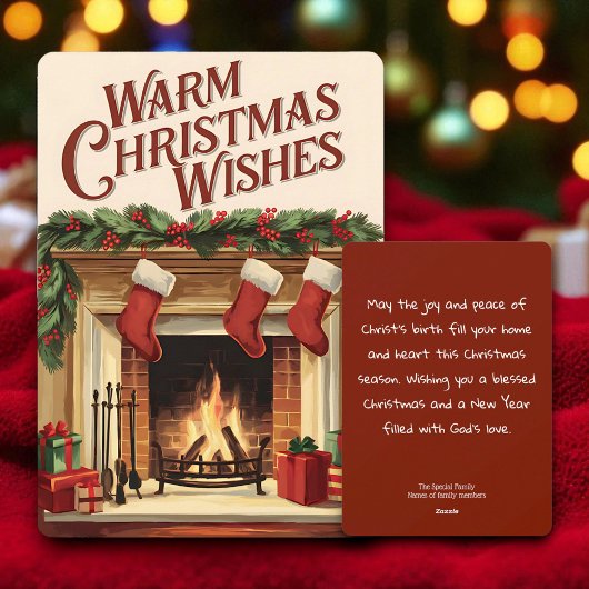 Christmas Christian Personalized Vintage Card シーズンカード