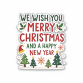 Christmas Christmas Christmas Christmas Christmas  シール (正面)