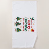 Christmas Christmas Christmas Christmas Christmas  ビーチタオル (正面)