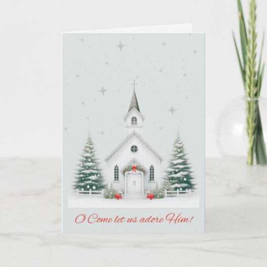 Christmas Church Christmas Card カード (正面)
