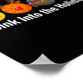 Christmas Ckleball Santa Reindeer Elf Ugly Xmas Sw ポスター (角)