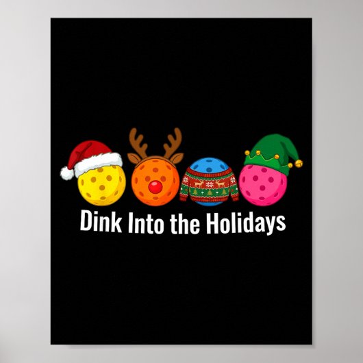 Christmas Ckleball Santa Reindeer Elf Ugly Xmas Sw ポスター (正面)