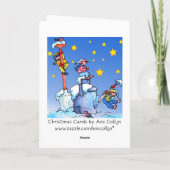 Christmas Cleaning Service Trolley Greeting Card シーズンカード (裏面)