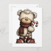 Christmas Clipart Collection | Teddy Bear シーズンポストカード (正面/裏面)
