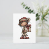 Christmas Clipart Collection | Teddy Bear  シーズンポストカード (スタンド正面)