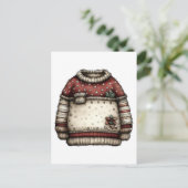 Christmas Clipart Collection | Teddy Bear  ポストカード (スタンド正面)