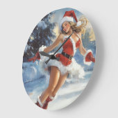 Christmas clock ラージ壁時計 (傾斜)