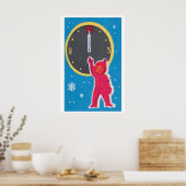 Christmas Clock Child - Matchbox Print - Aesthetic ポスター (キッチン)