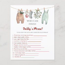 Christmas Clothes Who Can Finish Daddy 's Phrase