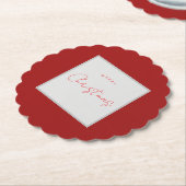 Christmas Coasters  ペーパーコースター (アングル)