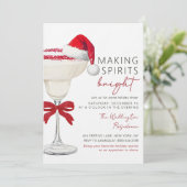 Christmas Cocktail Holiday Party Invitation 招待状 (スタンド正面)