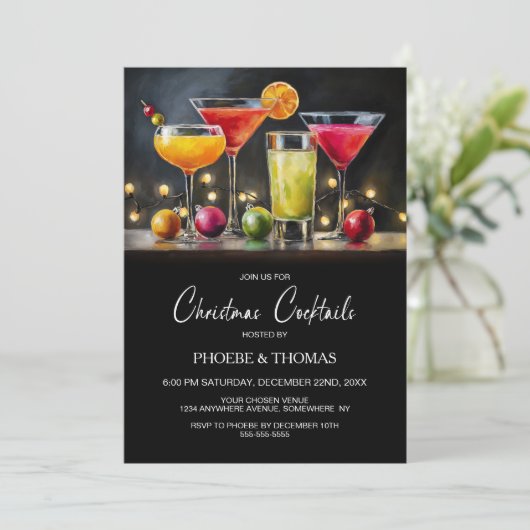 Christmas Cocktail Party 招待状 (スタンド正面)