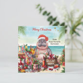 Christmas Cocktail Party Greeting Card  シーズンカード (スタンド正面)