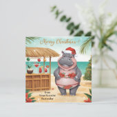 Christmas Cocktail Party Greeting Card  シーズンカード (スタンド正面)