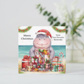 Christmas Cocktail Party Greeting Card  シーズンカード (スタンド正面)