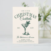 Christmas Cocktail Party Holiday Social Club  招待状 (スタンド正面)