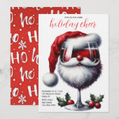 Christmas Cocktail Party Invitation 招待状 (正面/裏面)