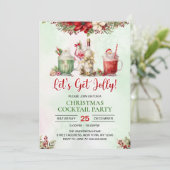 Christmas Cocktails Let's Get Jolly Party 招待状 (スタンド正面)