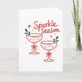 Christmas Cocktails Sparkle Season  カード