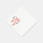 Christmas Cocktails Sparkle Season  スタンダードカクテルナプキン (角)