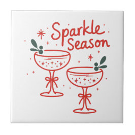 Christmas Cocktails Sparkle Season  タイル