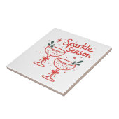 Christmas Cocktails Sparkle Season  タイル (側面)