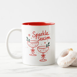 Christmas Cocktails Sparkle Season  ツートーンマグカップ