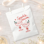 Christmas Cocktails Sparkle Season  フェイバーバッグ (クリップ留めされた状態)