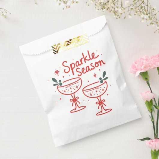 Christmas Cocktails Sparkle Season  フェイバーバッグ (封をした状態)