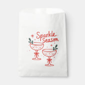 Christmas Cocktails Sparkle Season  フェイバーバッグ (正面)