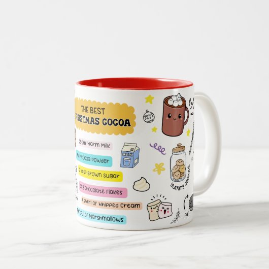 Christmas Cocoa Mug ツートーンマグカップ (正面右)