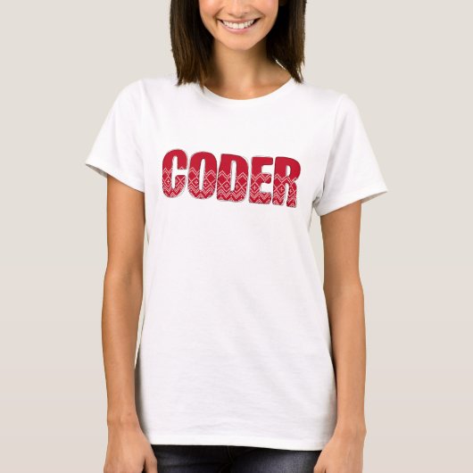 Christmas Coder, Software Engineer, Women in Tech Tシャツ (正面)