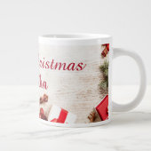 Christmas coffee mug with golden balls ジャンボコーヒーマグカップ (右)