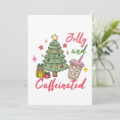 Christmas Coffee Party Invitation 招待状 (スタンド正面)