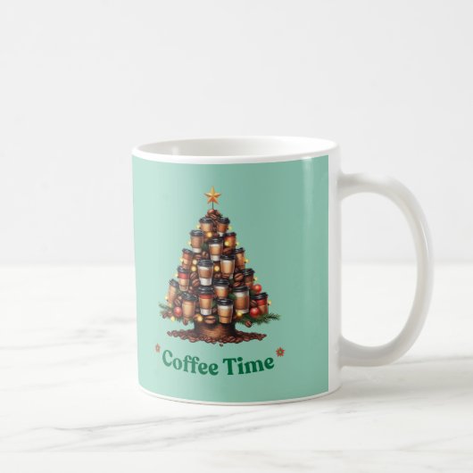 Christmas Coffee Tree Coffee Mug コーヒーマグカップ (右)