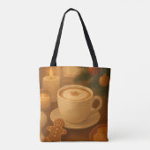 Christmas Coffee Vibes Tote トートバッグ (裏面)