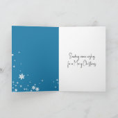 Christmas Coffee With Mittens and Snowflake カード (内部)