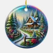 Christmas Collage セラミックオーナメント (裏面)