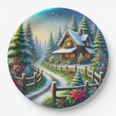 Christmas Collage ペーパープレート (正面)