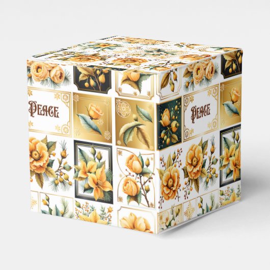 Christmas Collage in Gold フェイバーボックス (正面サイド)