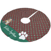 Christmas Collie Dog Reindeer Gift Graphic ブラッシュドポリエステルツリースカート (アングル)