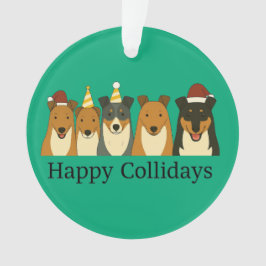 Christmas Collie Ornaments  オーナメント