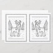 Christmas Coloring Sheet For Kids (正面/裏面)