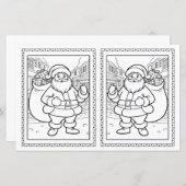 Christmas Coloring Sheet For Kids (正面/裏面)